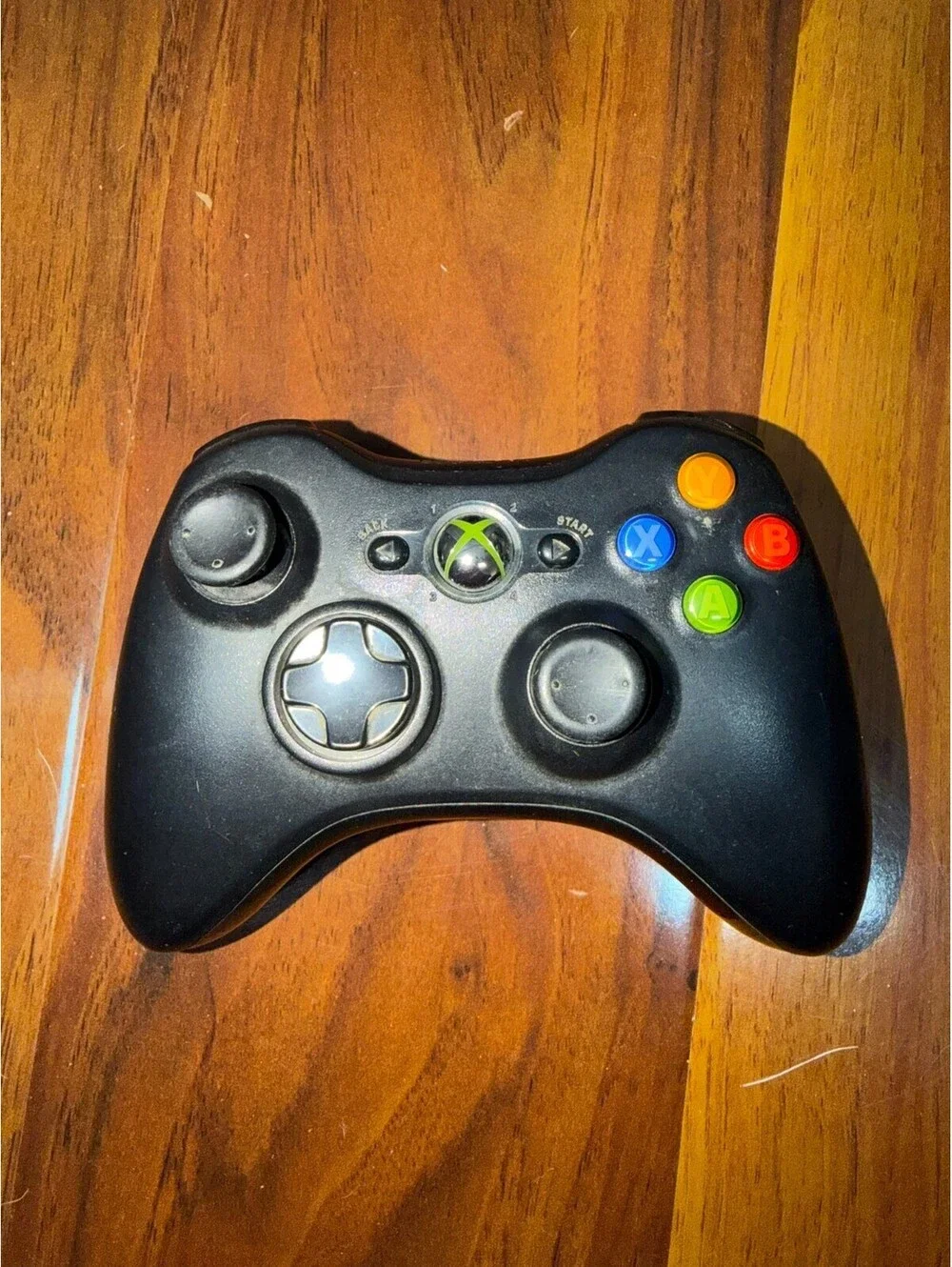 Microsoft Xbox 360 Wireless Gaming Controller - Black (Model 1403)